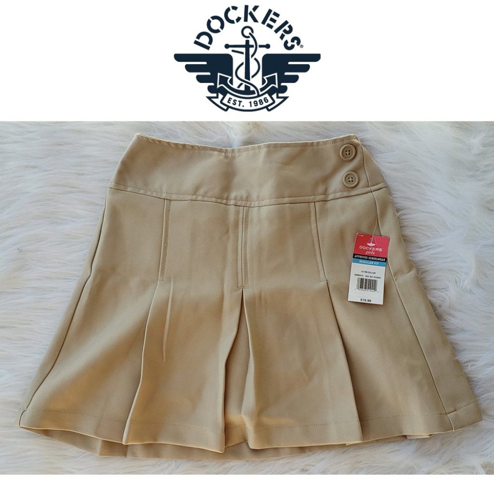 Dockers Beige School Skort 10R NWT